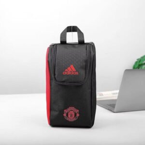 Manchester United x Adidas Essentials Training Shoe Bag Black & Red