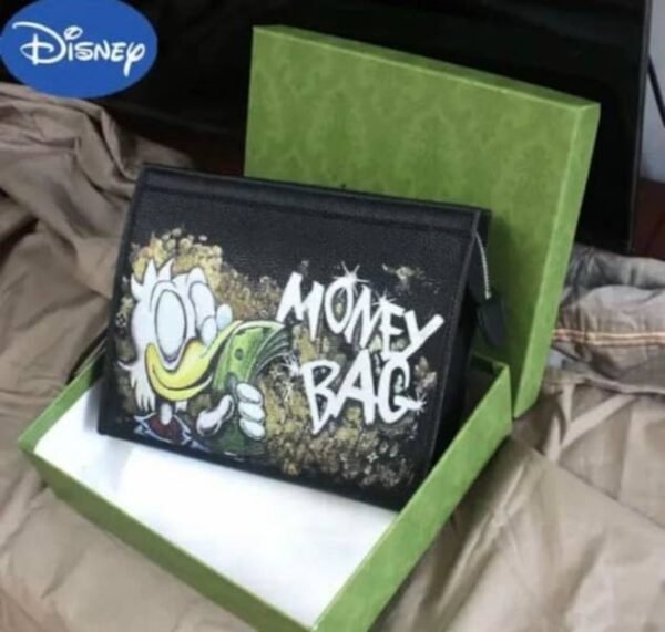 Disney Scrooge Mcduck Handbag Graffiti Clutch Bag Unisex