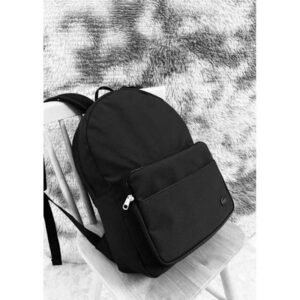 Lacoste Basic Black Bag Backpack Unisex New with Dust Bag