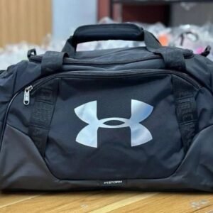 UA Undeniable H-Storm Black & Silver Logo 3.0 Medium Duffle Bag New