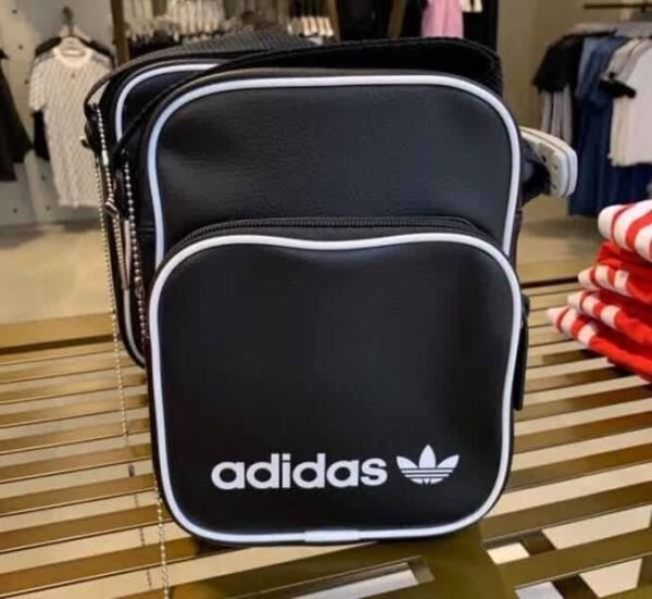 Adidas Mini Vintage Crossbody Bag Black New