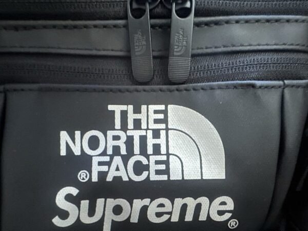 Supreme TNF The North Face Leather Mountain Waist Bag White Logo New - Image 2