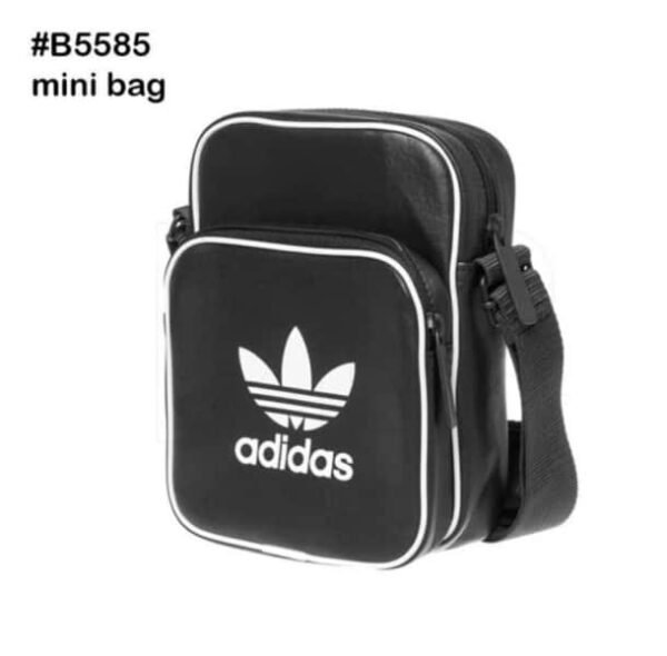Adidas Crossbody Mini Vintage Bag Black New - Image 2