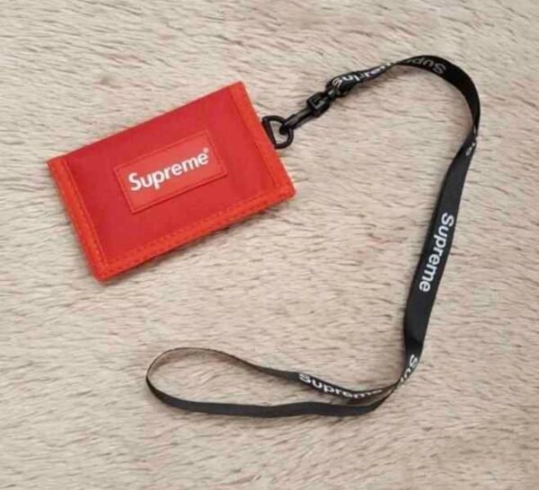 New Supreme Wallet Credit Cards Kids New Layard Red - Image 2