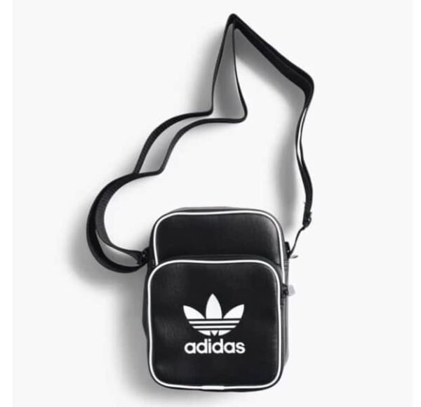 Adidas Crossbody Mini Vintage Bag Black New - Image 4