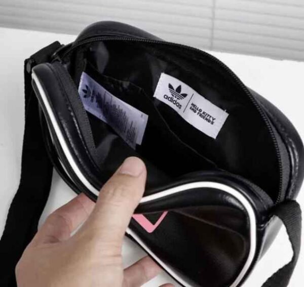 Adidas Originals x Hello Kitty Kuromi Small Item Bag Black Zip Pocket - Image 5