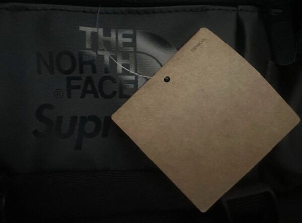 Supreme TNF The North Face Leather Mountain Waist Bag Black Logo New - Image 6