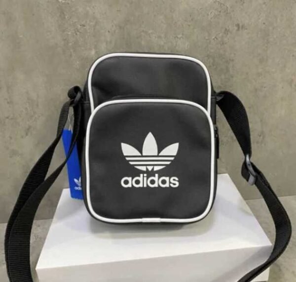 Adidas Crossbody Mini Vintage Bag Black New - Image 7